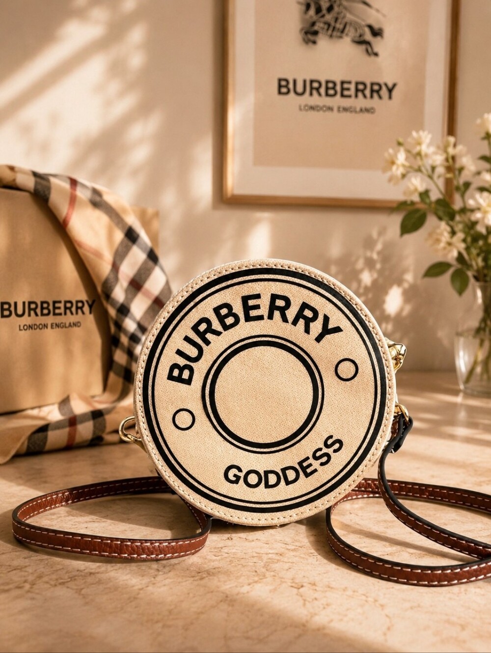 Burberry Goddess Jewelry Case Crossbody Bag NEW GWP
